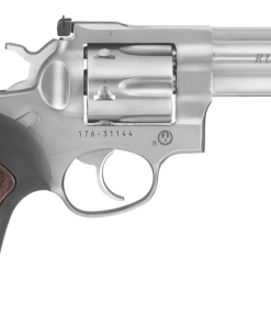 RUGER GP100 357MAG SS/RUB 4" HIVIZ