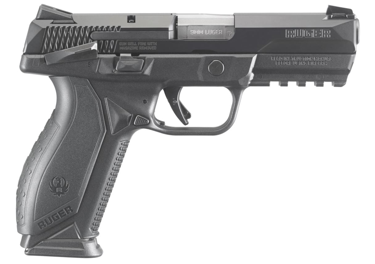 RUGER AMERICAN 9MM BLK 4" 10+1 SFTY#