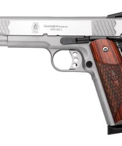 SMITH AND WESSON SW1911 45ACP 5" SS/WD E-SERIES