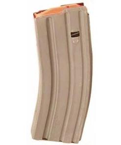 ASC AR Family Rifle Magazine Orange Follower Dark Earth Stainless Steel .223 Remington 30/rd