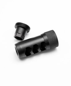 Area 419 Hellfire Self Timing Muzzle Brake 223/6mm Black Nitride 5/8-24