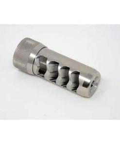 Area 419 Sidewinder Magnum Self Timing Muzzle Brake 6.5mm Raw Stainless 5/8-24