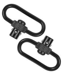 Allen Push Button QD Steel Gun Swivels 1.25" Black 2/ct