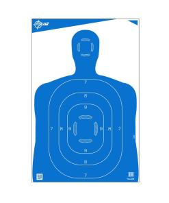 Allen EZ-Aim Silhouette Paper Shooting Targets 23"W x 35"H Blue 100/ct
