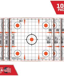 Allen EZ Aim Paper Targets 12" Peel Away Grid Orange and White 100 Pack