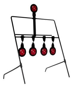 EZ-Aim Deflector Resetting Spinner Target System 16"W x 22.25"H Black Red