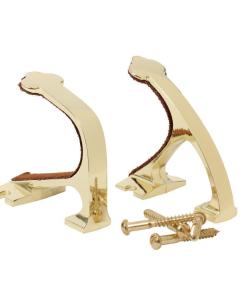 Allen Shotgun and Rifle Wall Mount Hooks Brass