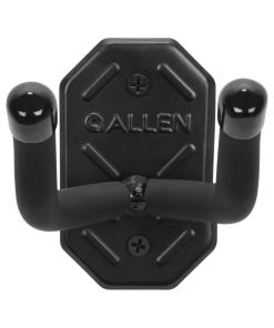 Allen Defender Double Hooks with Metal Mounting Plate Black