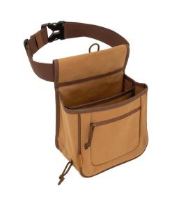 Allen Rival Double Compartment Shell Bag with 52" Belt Tan