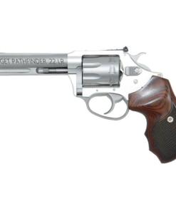 Charter Arms Pathfinder Handgun .22 LR 8rd Capacity 4.2" Barrel Anodized Stainless Steel Rosewood Checkered Grip