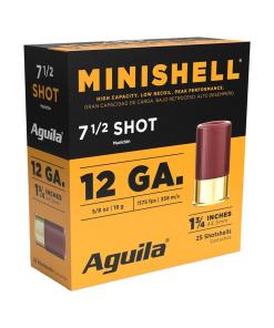 Aguila Minishell Shotshells 12ga 1-3/4" 5/8oz 1200 fps #7.5 25/ct