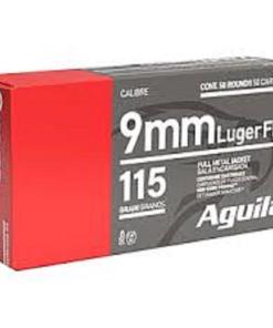Aguila Handgun Ammunition 9mm Luger 115 gr FMJ 1150 fps 1000/ct Case