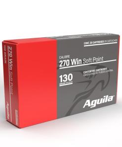 Aguila Rifle Ammunition 270 Win 130gr SP 3050 fps 20/ct