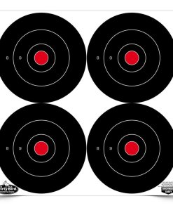Birchwood Casey Dirty Bird 6" Bull's-Eye Targets 100/ct (400 Total Targets 4 per Sheet)