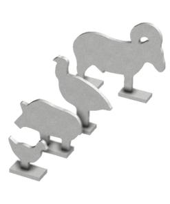 Birchwood Casey Silhouette Knock Over Targets - 4/ct (Chicken Turkey Pig and Ram)