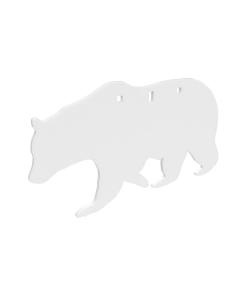 Birchwood Casey AR500 3/8" Silhouette Plate Target 3-Hole Bear