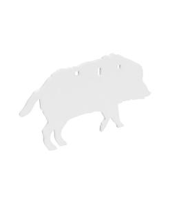 Birchwood Casey AR500 3/8" Silhouette Plate Target 3-Hole Boar