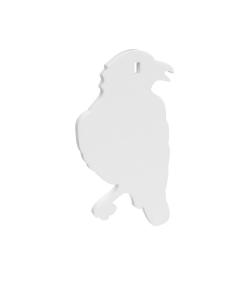 Birchwood Casey AR500 3/8" Steel 1 Hole Animal Silhouette Target - Crow 1/ct