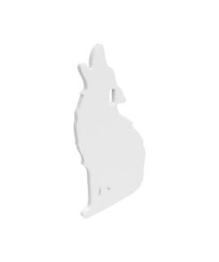 Birchwood Casey AR500 3/8" Steel 1 Hole Animal Silhouette Target - Howling Coyote 1/ct