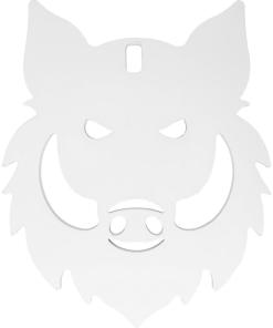 Birchwood Casey AR500 3/8" Steel 1 Hole Animal Silhouette Target Boar's Head 1/ct