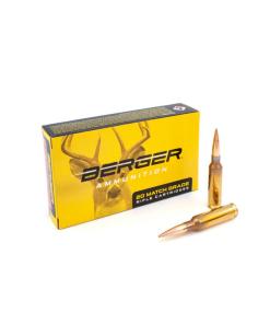 Berger Bullets Elite Hunter Rifle Ammunition 6.5mm Creedmoor 156gr EOL 2680 fps 20/ct