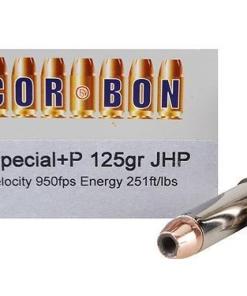 Corbon Self-Defense JHP Handgun Ammunition .38 Spl (+P) 125 gr JHP 1125 fps 20/box