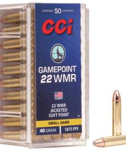CCI Gamepoint Rimfire Ammunition .22 WMR 40 gr JSP 1875 fps 50/ct