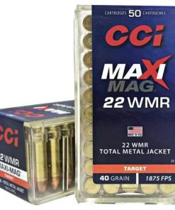 CCI  Maxi-Mag Rimfire Ammunition .22 WMR 40 gr. TMJ 1875 fps 50/ct