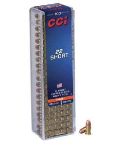 CCI CPRN Rimfire Ammunition .22 Short 29 gr CPRN 1080 fps 100/ct