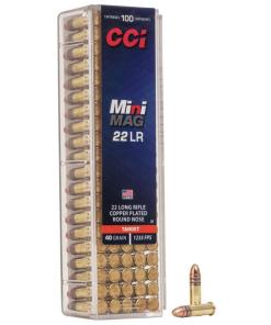 CCI Target Mini-Mag Rimfire Ammunition .22 LR 40 gr CPRN 1235 fps 100/ct