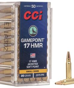 CCI .17 HMR GamePoint Rimfire Ammunition .17 HMR 20 gr JSP 2375 fps 50/ct