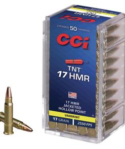 CCI TNT Rimfire Ammunition .17 HMR 17 gr TNT JHP 2550 fps 50/ct