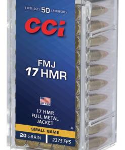 CCI FMJ Rimfire Ammunition .17 HMR 20 gr FMJ 2375 fps 50/ct