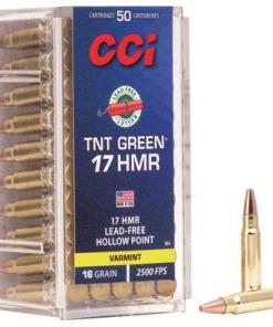 CCI TNT Green Rimfire Ammunition .17 HMR 16 gr HP 2500 fps 50/ct