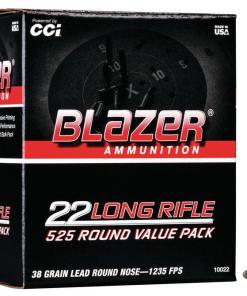 CCI Blazer Rimfire Ammunition .22 LR 38gr LRN 1235 fps 525/ct (Bulk)