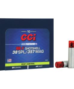 CCI Big 4 Handgun Shotshell Ammunition .38 spl/.357 mag #4 Shot 1000 fps 10/ct