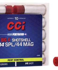 CCI Big 4 Handgun Shotshell Ammunition .44 spl/Mag #4 1000 fps 10/ct