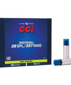 CCI Pest Control Handgun Shotshells .357 Mag 100 gr #9 shot 1000 fps 10/ct