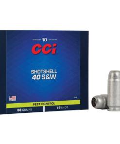 CCI Pest Control Handgun Shotshells .40 S&W 88 gr #9 shot 1250 fps 10/ct