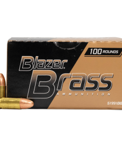 CCI Blazer Brass Handgun Ammunition 9mm Luger 115 gr FMJ 1145 fps 100/ct