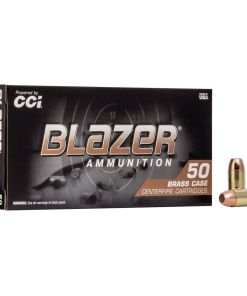 CCI Blazer Brass Handgun Ammunition .40 S&W 180 gr FMJ 985 fps 50/ct