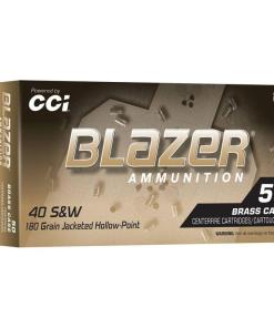 Blazer Brass Handgun Ammunition .40 S&W 180gr JHP 1015 fps 50/ct