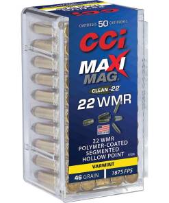 CCI Maxi Mag Rimfire Ammunition .22 WMR SHP 1875 fps 50/ct