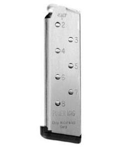 Chip McCormick 1911 Power Mag Handgun Magazine .45 ACP Stainless Steel 8/rd