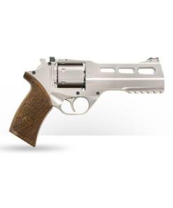 Chiappa Rhino Revolver 50SAR Handgun 357 Mag 6rd Capacity 5" Barrel Silver with Brown Grip CA Compliant