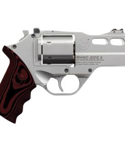 Chiappa Rhino 30DS Handgun .357 Mag 6rd Capacity 3" Barrel Stainless Red with 3 Moon Clips