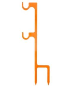 Champion Impact Steel Double Target Hanger 1/4" Orange