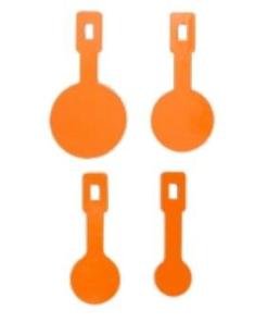 Champion Impact Steel Hanging Gong Targets 1/4" Rimfire Orange