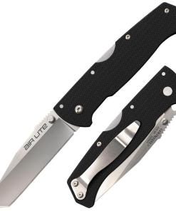 Cold Steel Air Lite Folding Knife 3-1/2 Tanto Blade Black