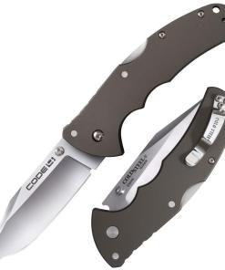 Cold Steel Code-4 Clip Point Lockback Knife  - 3-1/2" Blade Satin